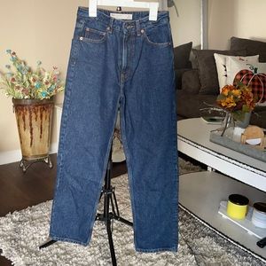 ASOS straight leg, high wasted mom jeans.
